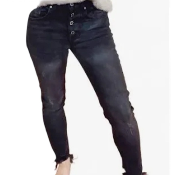 !it jeans Denim - EUC !it Jeans Button Front Black Jeans